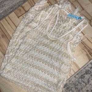 Cream and gold cover up!